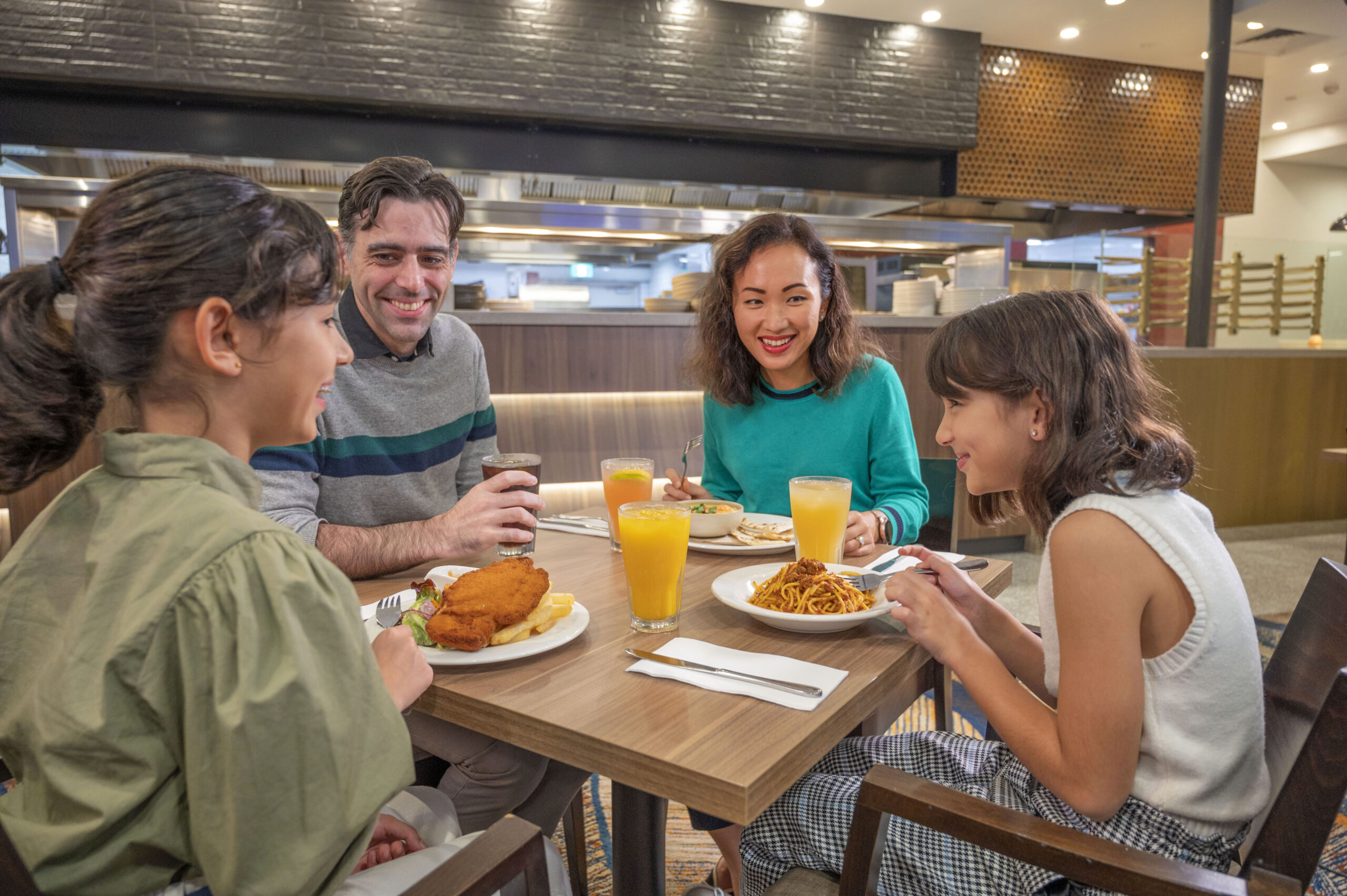 A family dining in Wests Illawarra